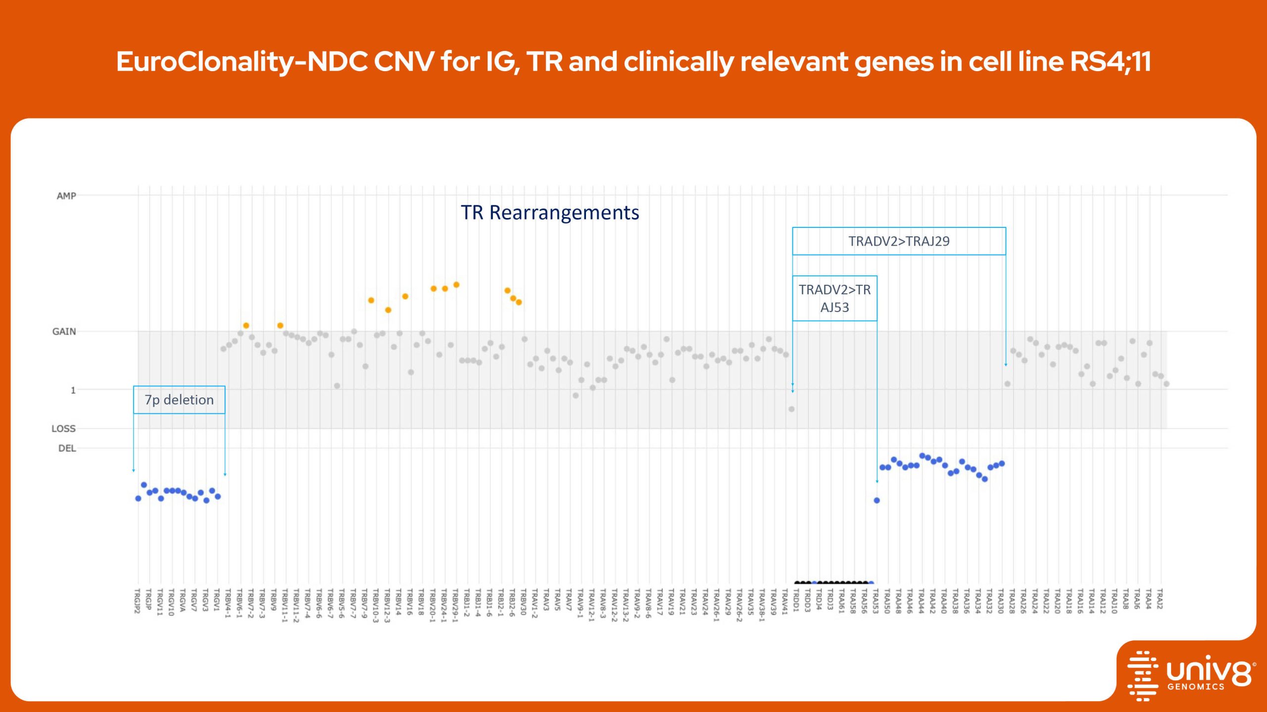 T cell receptor rearrangements